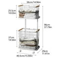 thumbnail image 3 of Extra Large Laundry Stylish Storage Solution For Your Home As A Big Laundry Hamper & Space Saving Organizer! Seasonal Storage Containers Clear Sweater Stinky Bag for Clothes Bathroom Closet Storage, 3 of 4