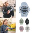 thumbnail image 1 of Muyoka Reloj de pulsera deportivo digital Adolescentes Múltiples colores Relojes de pulsera electrónicos impermeables Regalo Muyoka Hogar, 1 of 6