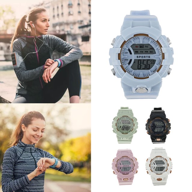 Muyoka Reloj de pulsera deportivo digital Adolescentes Múltiples colores Relojes de pulsera electrónicos impermeables Regalo Muyoka Hogar