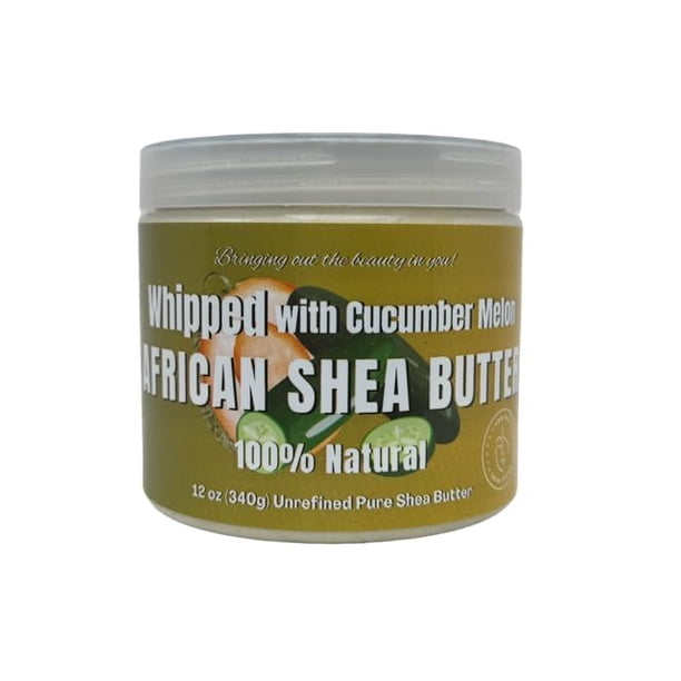 RA COSMETICS Eucalipto de manteca de karité batida - 12 oz | Manteca de karité africana pura y natural para hombres y mujeres. Lo último en crema hidratante artesanal con vitaminas esenciales para u