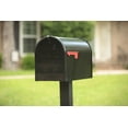 thumbnail image 3 of Architectural Mailboxes Stanley Galvanized Steel, Extra Large, Post-Mount Mailbox in Black, 3 of 13