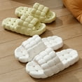 thumbnail image 5 of UDIYO 1 Pair Cloud Slide Slippers for Women Men, Soft Sole Home Pillow Slipper, Non-Slip Quick Drying Message Shower Bathroom Sandals, Super Soft Open Toe Platform Cloud Slippers, 5 of 6