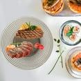 thumbnail image 4 of GUOOL 12.60 Inch Glass Desserts , Stripes Pattern Dinner , Kitchen Salad with Stripe, 4 of 9