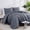 Delta Slate, variant on Southshore Fine Living, Inc. Clipped Jacquard Tufted Duvet Cover Queen Bedding Set, Delta Bone