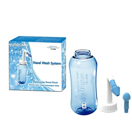 Nasal Wash Cleaner Nasal Bottle Sinus Irrigation Kit, Clean Your Nose, Fight Allergies and Colds, and Use as a Daily Nasal Rinse Solution with 2 nose tips for Adults and