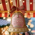 thumbnail image 2 of United States 250Th Anniversary Bell Ornament,Commemorative Doorbell Ornament Of U.S. 250Th,2D Vintage Christmas Ornaments,Acrylic Hanging Bell For Christmas Tree Decorations(Pink), 2 of 4