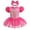 G/Hot pink, variant on WIBACKER Infant Baby Girls Princess Romper Costume Onesie Fancy Dress Bodysuit with Headband Halloween Birthday Dresses