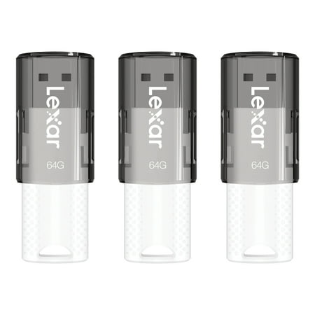 UPC: 0843367120130 | Lexar LJDS060064G-B3NNU JumpDrive S60 USB 2.0 Flash Drives (64 GB  3 Pack)