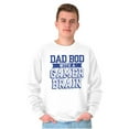 thumbnail image 4 of Dad Bod Video Gamer Brain Geek Nerd Men's Crewneck Sweatshirt Brisco Brands M, 4 of 6