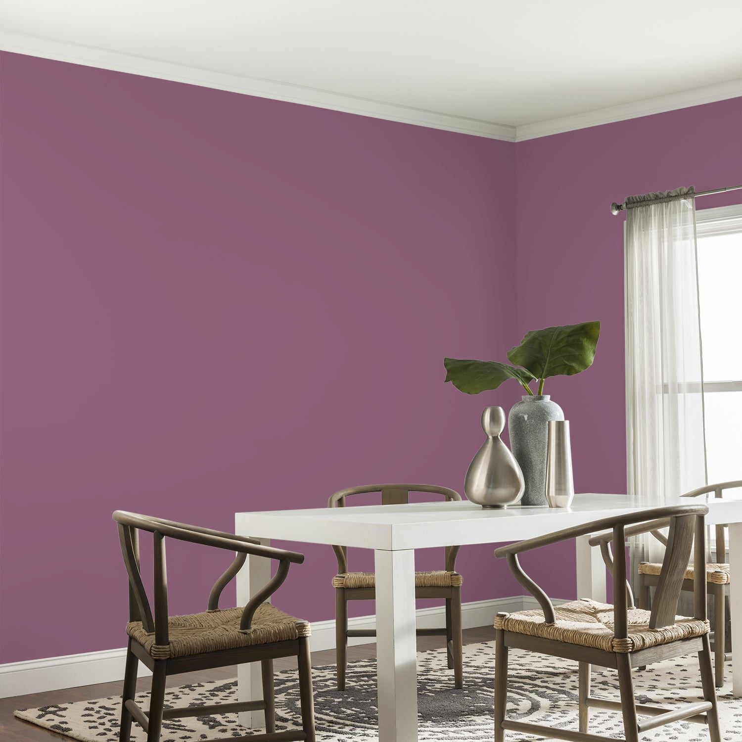 Glidden One Coat Interior Paint + Primer, Smoky Grape / Purple, 1 Gallon, Eggshell