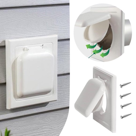Outdoor Use Dryer Vent Cover, Outdoor Vent Cover, Bathroom Exhaust and Range Hood Vent Cover Easy to Install 7*7.4'' 1/2/4PCS