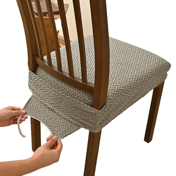 Seat Cushion Slipcover 40-50cm Width Breathable Polyester Fabric Slip proof Base Child Safe for Home Office Use