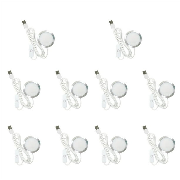 10X Kit de Lámpara LED DIY: Solo Accesorios de Hardware, NO Piezas Impresas en 3D, Proyecto de Iluminación Personalizado de Bajo Consumo y Luz Brillante