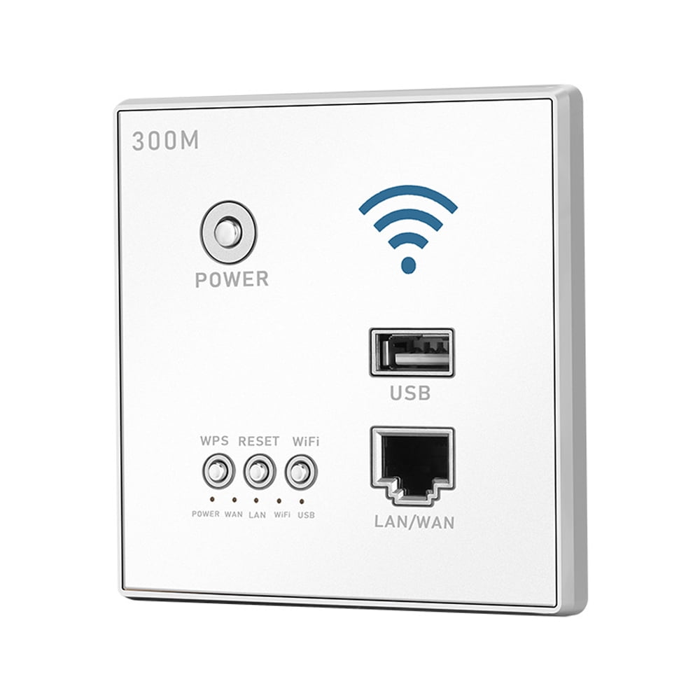 300Mbps In Wall WIFI Access Point AP Hotel WiFi RJ45 Port 802.11b/g/n 86 Panel 
