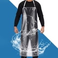 thumbnail image 4 of Waterproof Transparent Plastic Back Tie Apron with Sleeves Kitchen Cooking Accessory Clear Plastic, 4 of 8