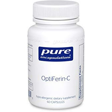 pure encapsulations - optiferin-c - hypoallergenic dietary supplement with enhanced iron absorption - 60 (Best Way To Absorb Iron Supplements)