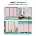 thumbnail image 6 of Window Privacy Film Pink Morocco Stained Glass Window Film Decorative Sun Block Window Cover Geometric Leaf Diamond Lattice Abstract Window Clings Static Adhesive Sticker for Bathroom 23.6"x59", 6 of 7