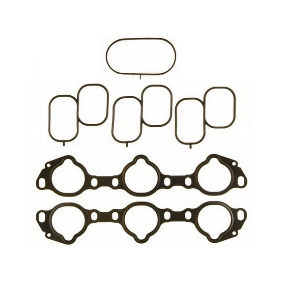 Lower and Upper Intake Manifold Gasket Set - Compatible with 2005 - 2019 Nissan Frontier 4.0L V6 2006 2007 2008 2009 2010 2011 2012 2013 2014 2015 2016 2017 2018