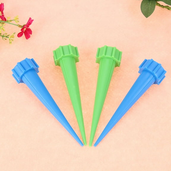 HEATSHAKING 8Pcs Watering Irrigation Spikes Self-Watering System for Assorted Color Garden Use