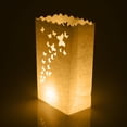 thumbnail image 2 of 10x Papel Ve Linternas Bolsas Tenedores de luz de té Favores de banquete de boda, 2 of 9