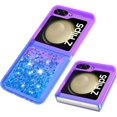 thumbnail image 5 of Glitter Case for Samsung Galaxy Z Flip 5 for Women Girls, Bling Sparkle Colorful Gradient Quicksand Waterfall Soft TPU Liquid Case Cover for Samsung Galaxy Z Flip5 LSJB-Purple Blue, 5 of 7