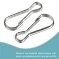 thumbnail image 4 of Uxcell Spring Hooks Snap Clip Hooks 27x10x2.5mm Iron Silver Tone 100Pack, 4 of 5