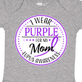 thumbnail image 4 of Inktastic I Wear Purple for My Mom Lupus Awareness Boys or Girls Baby Bodysuit, 4 of 5