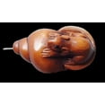 thumbnail image 3 of Carved Mouse in Snail Shell Boxwood Ojime/Netsuke Bead | 30.5x20x10mm | Brown | 1 Beads, 3 of 8