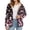 Black Cherry Blossom, variant on Pink Cow Print Women's Reversible Sherpa Lined Fuzzy Jacket Long Sleeve Snap Button Warm Outerwear, Casual Winter Plush Coat With Side Pockets for Daily Wear