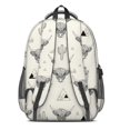 thumbnail image 3 of Highland Cow and Cactus Print Backpack for School, Cute School Bag with Adjustable Shoulder Straps and Padded Back, 16.9"x12.6"x5.9", 3 of 5