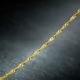 thumbnail image 3 of K-KED Perfect 18K Yellow Gold Necklace / Women's Perfect Singapore Chain / 18inchL, 3 of 5