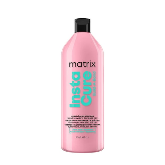Matrix Bonding Shampoo, Instacure Build-A-Bond Mighty Bonds Shampoo, Professional Formula, Repairing, For Damaged Hair, Citric Acid &amp; Squalane, Strengthen, soften &amp; smooth, 1000ml