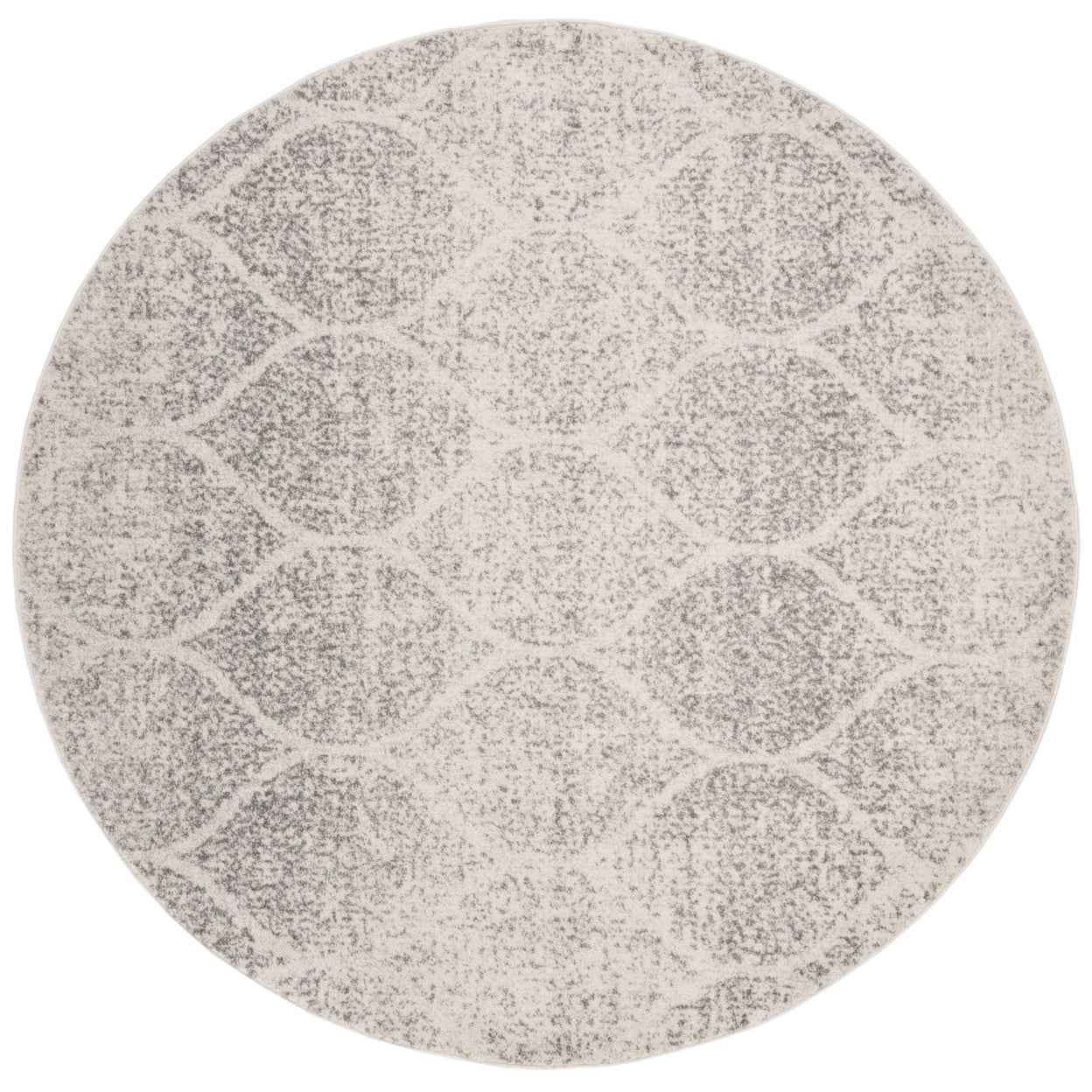 SAFAVIEH Madison Leighton Geometric Area Rug, Ivory/Silver, 8' x 10'