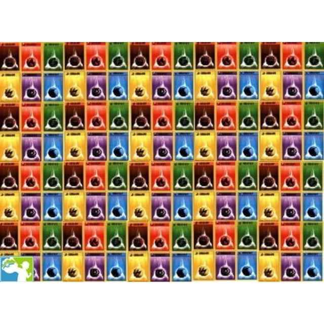Pokémon 100 Cartas de Energía Básica Variadas TCG