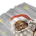 thumbnail image 4 of JOOCAR Merry Christmas Shower Curtains for Bathroom Black Santa Claus Holiday Decorations Christmas Bathroom Decor 72 x 72 inches, 4 of 7