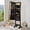 Black, variant on Demi Bonn 20 Warm Lights Jewelry Cabinet, Full-Size Mirror Stable Triangular Base, Rustic Brown Wooden Storage Cabinet