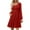 Red, variant on Bovxnpu Women Long Sleeve Dresses Plus Size Dresses, Long Sleeve Dress for Women Sweater Dress Crew Neck Empire Waist Tunic Dress Fall Dresses Women Casual Dress with Pockets Spring Fall Outfits
