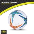 thumbnail image 3 of (2 pack) Athletic Works 6-inch Mini Size 1 Recreational Soccer Ball, Blue/Orange, 3 of 11