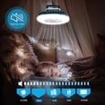 thumbnail image 4 of XUANYI Camping Lamp, 54 Led Camping Lantern Usb Rechargeable, Fan Lantern Hanging Hook, Outdoor Lamp For Camping, Adventure, Fishing, Emergency, Power Failure 2 Pack, 4 of 5