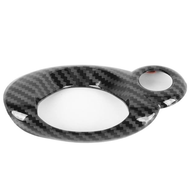 BOROCO Cubierta Del Interruptor De Encendido, Cubierta Del Anillo Del Interruptor De Encendido Del Automóvil Reemplazo Compacto De Superficie Lisa De Grano De Carbono Para Cooper R54 R56