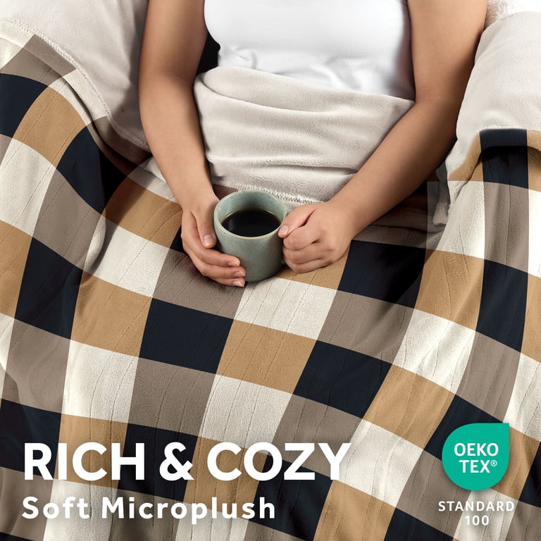 Sunbeam Heated Oversized Microplush Throw Blanket 60 x 80 in photo 4