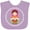 Lavender, variant on Inktastic Matryoshka Russian Cute Pink Nesting Doll Girls Baby Bib