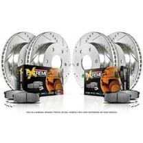 PowerStop Front and Rear Z36 Truck & Tow Carbon-Fiber Ceramic Brake Pad and Drilled and Slotted Rotor Kit Fits: JEEP Select Models K2154-36