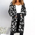thumbnail image 3 of Oversized Women's Leopard Print Cardigan with Front Opening, 3 of 9