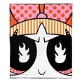 thumbnail image 2 of Warner Bros Powerpuff Girls Blossom Fiirey Eyes Kids Silk Touch Throw Blanket, 2 of 5