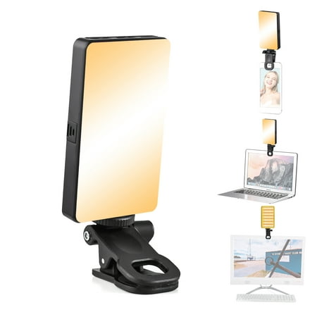 Image of Andoer Photography Lamp Pocket Clip-on LED Mobile Fill Tablet Tablet Computer Video Clip-on LED Video LED Video Fill Tablet Computer 2500K-6500K Dimmable Online Fill Video Mobile Fill