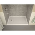 thumbnail image 3 of ANZZI Shower Base Colossi Series, Single Threshold Rectangular Shower Base 60 x 36 in. White, 3 of 9