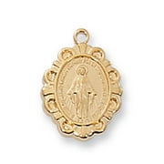 McVan J588 Gold over Sterling Miraculous Pendant