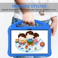 thumbnail image 3 of Kids-Friendly Case for Walmart Onn 10.1 Tablet Case 2024 Gen 4 (Model:100135925) Case,with Portable Handle & Kickstand,Shockproof EVA Foam Anti-Scratch Child Protector Tablet Case,Blue, 3 of 7
