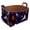 Multicolor 5, variant on Halloween Ghosts Q Storage Basket Collapsible Storage Bin, PU Foldable Basket Convenient Box Storage Organizer with Handles for Shelves Office Bedroom Closet Nursery Toys Laundry